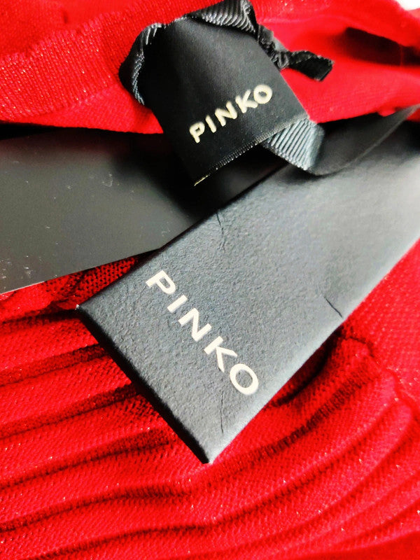 Pinko Vestido Lurex Plisado