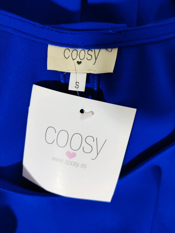 Vestido Corto con Lazo Coosy en Azul Eléctrico