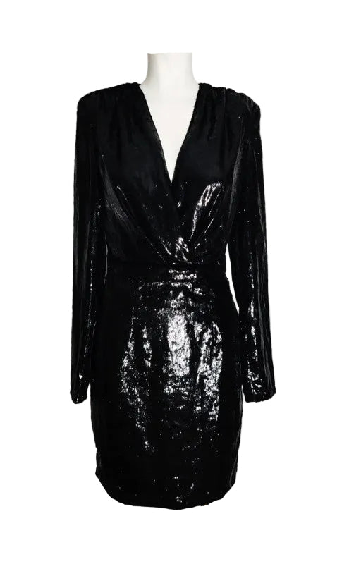 Guess Vestido Negro Lame