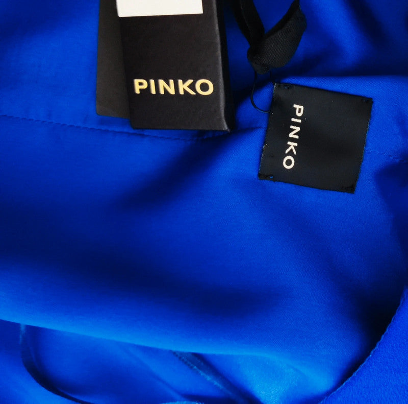 Pinko Vestido Azul Strass