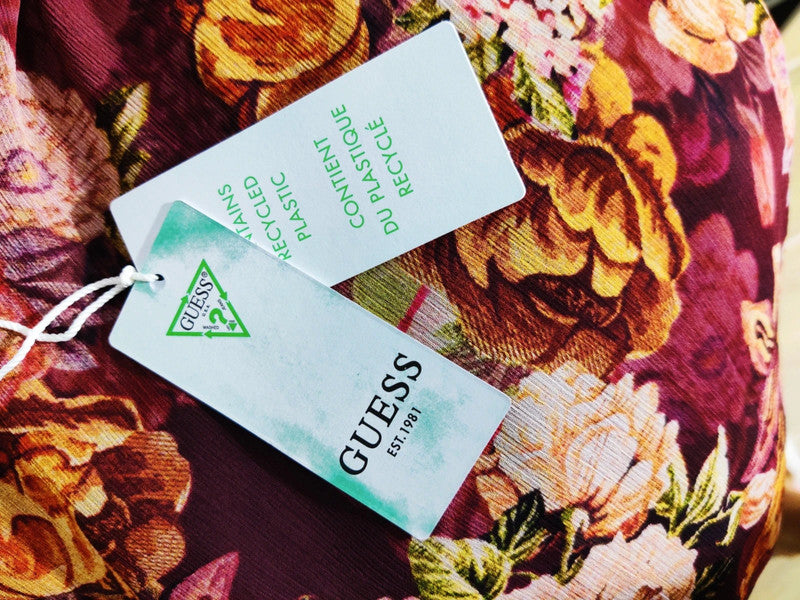 Guess Eco Vestido Lama Floral