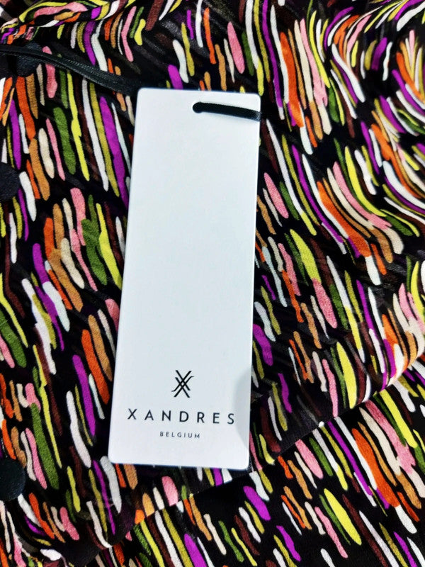 Xandres Vestido Fluido Multicolor