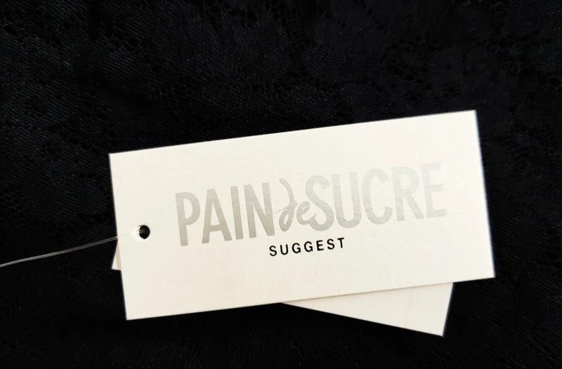 Pain de Sucre Camiseta de Encaje Negro Nakka