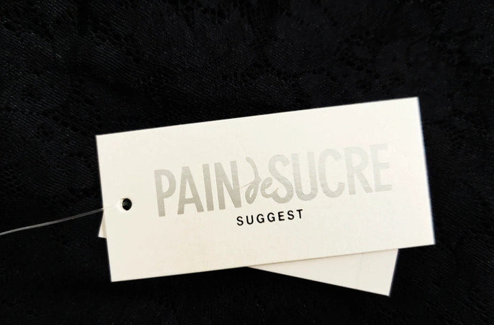 Pain de Sucre Camiseta de Encaje Negro Nakka