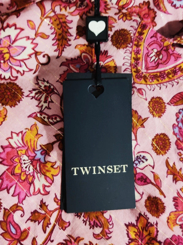 TwinSet Vestido Bohemio Seda y Algodón