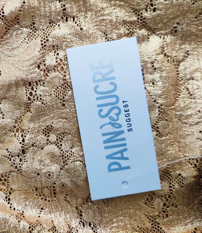 Pain de Sucre Body Tanga Encaje Dorado BROCK