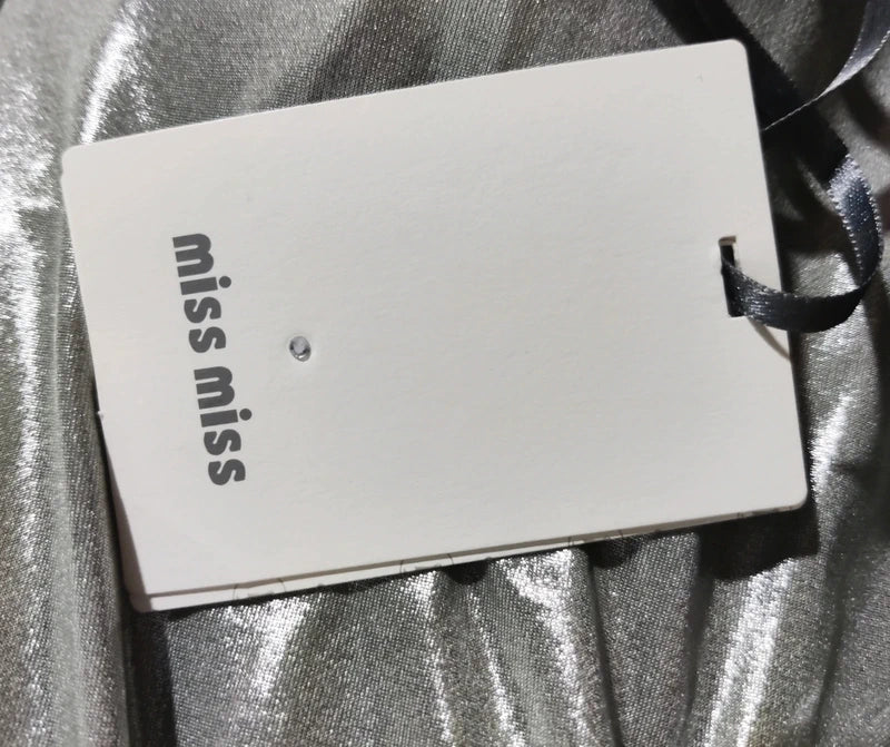 Miss Miss Blusa Metálica Drapeada