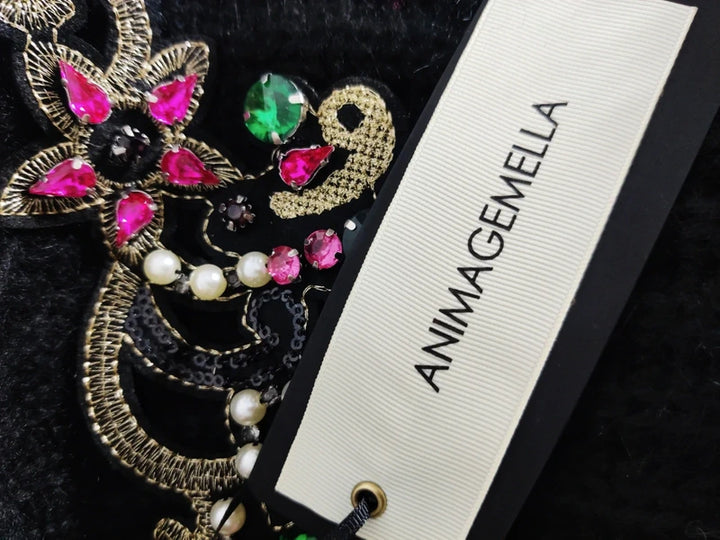 Animagemella Vestido Suéter Bordado Joya