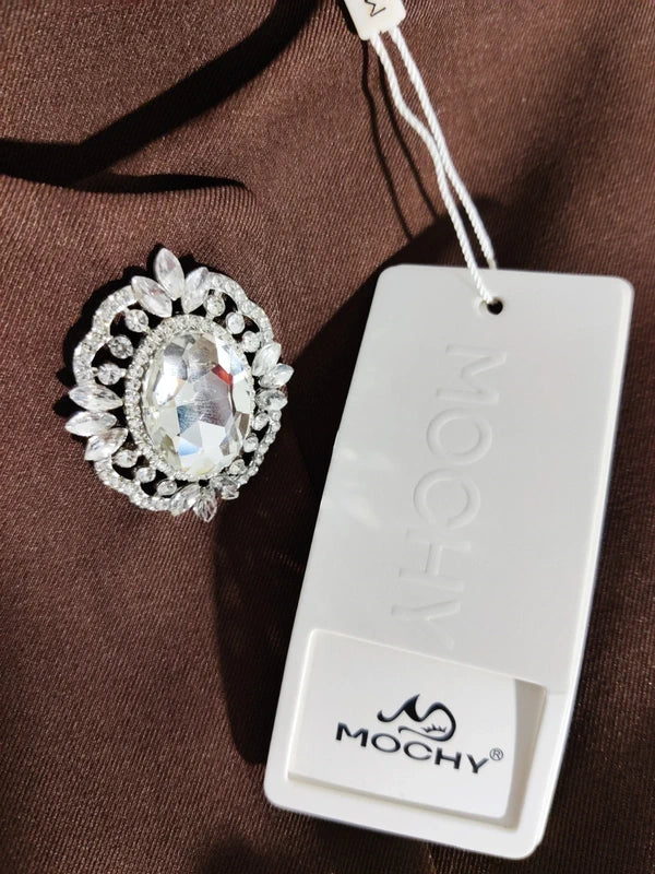 Mochy Vestido Marrón Corte A
