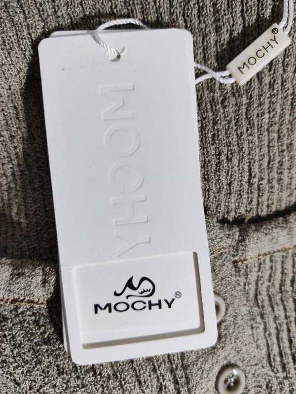 MOCHY Jersey Acanalado Taupe