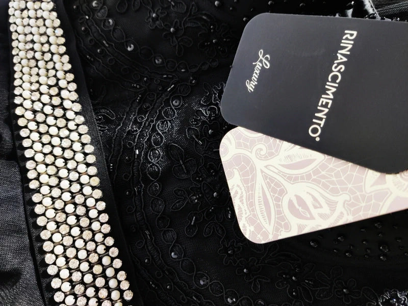 Rinascimento Vestido Cinturón Joya