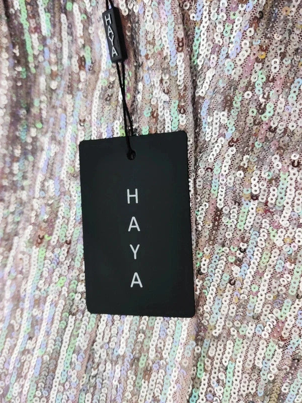 HAYA Vestido de Fiesta con Lentejuelas
