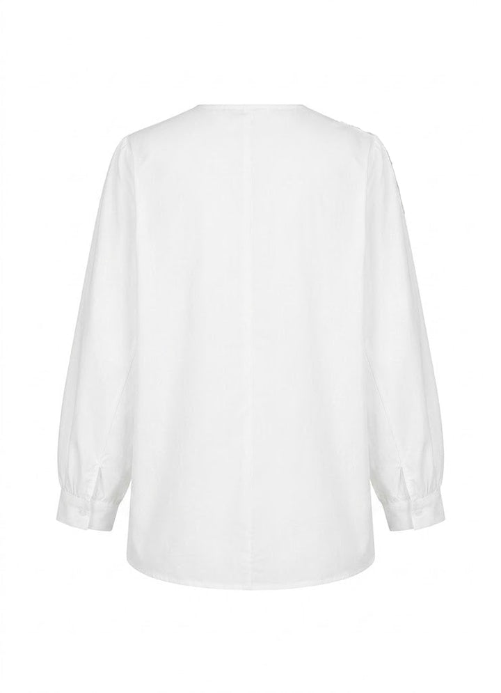 MOCHY Blusa Volantes de Encaje