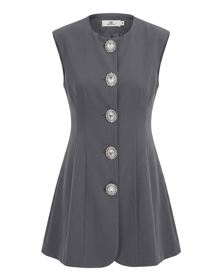 MOCHY Vestido A-line Gris