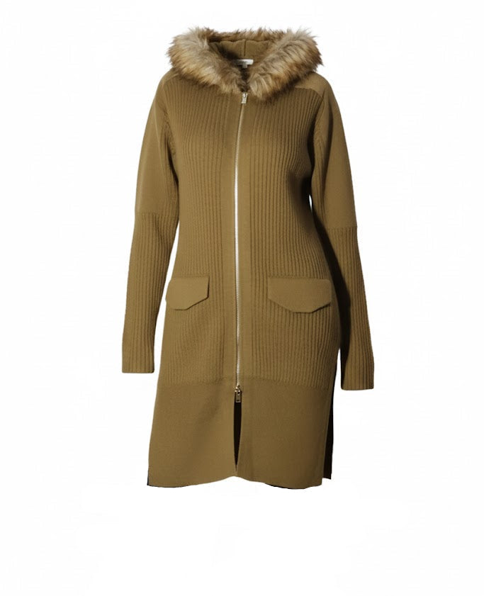 Fracomina Cardigan Militar Largo