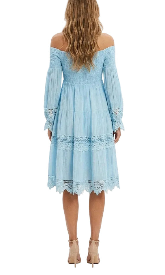 Guess Vestido Amberlee Escote Bardot