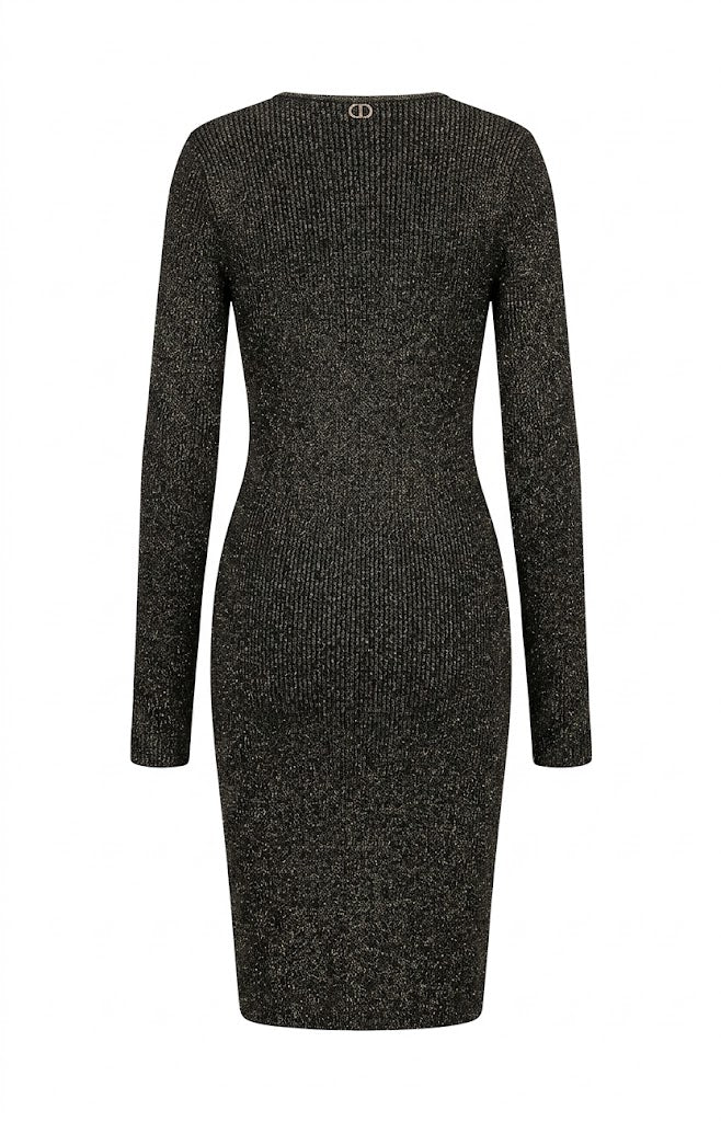 TWINSET Milano Vestido de Punto Metálico