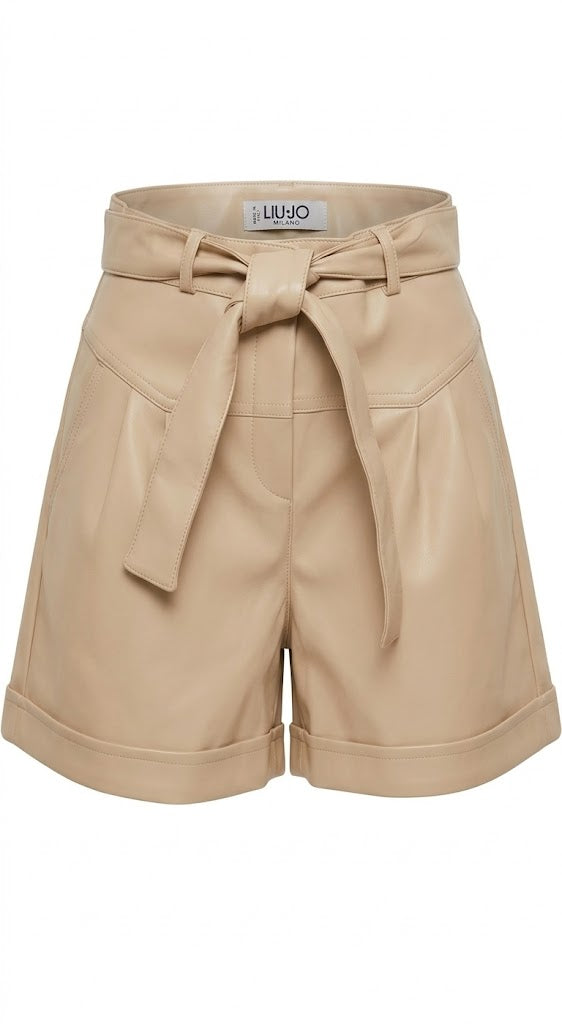 Liu Jo Shorts Efecto Cuero