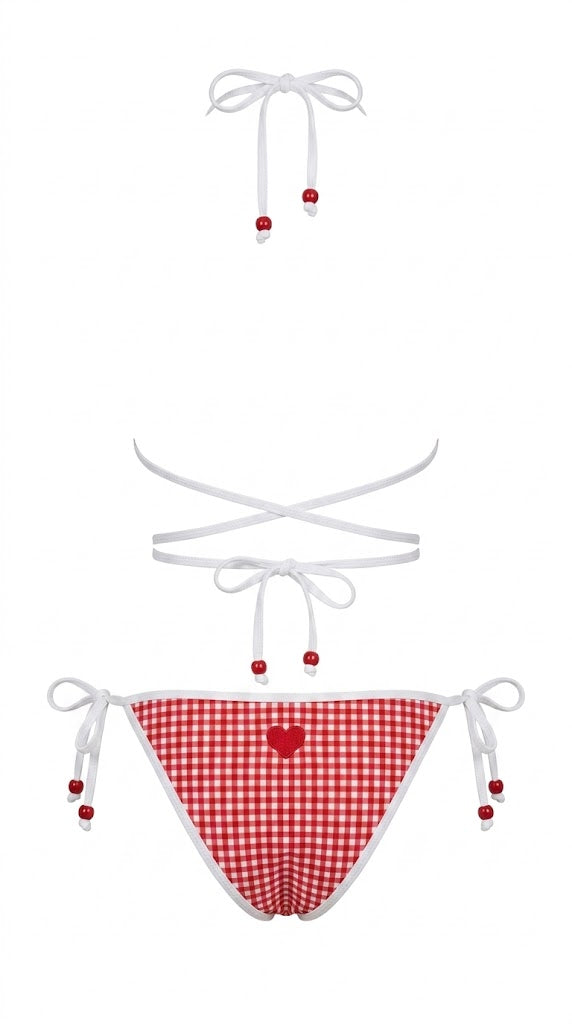 Twin Set Bikini Vichy Encanto Retro