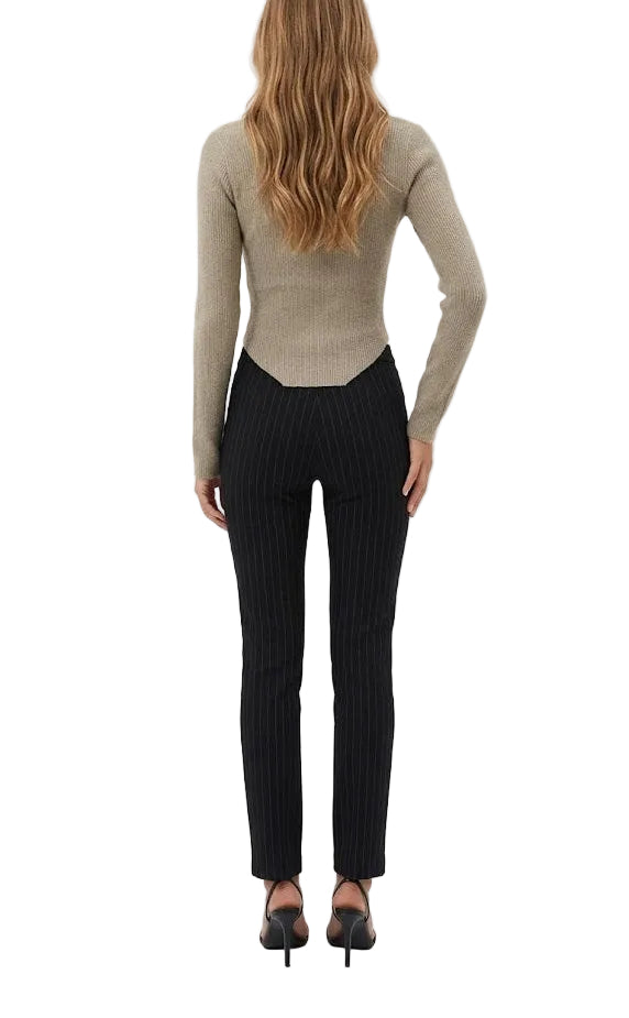 MOCHY Jersey Acanalado Taupe