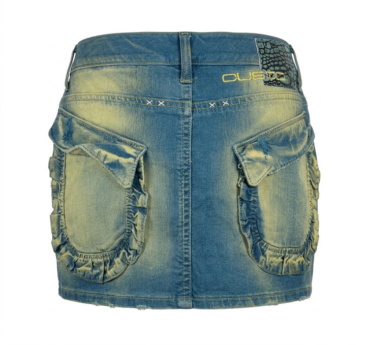 CUSTO Barcelona Minifalda Denim Y2K