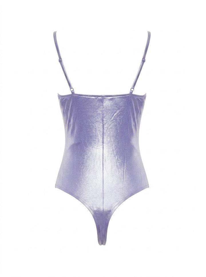 Guess Bodysuit Lila Metálico