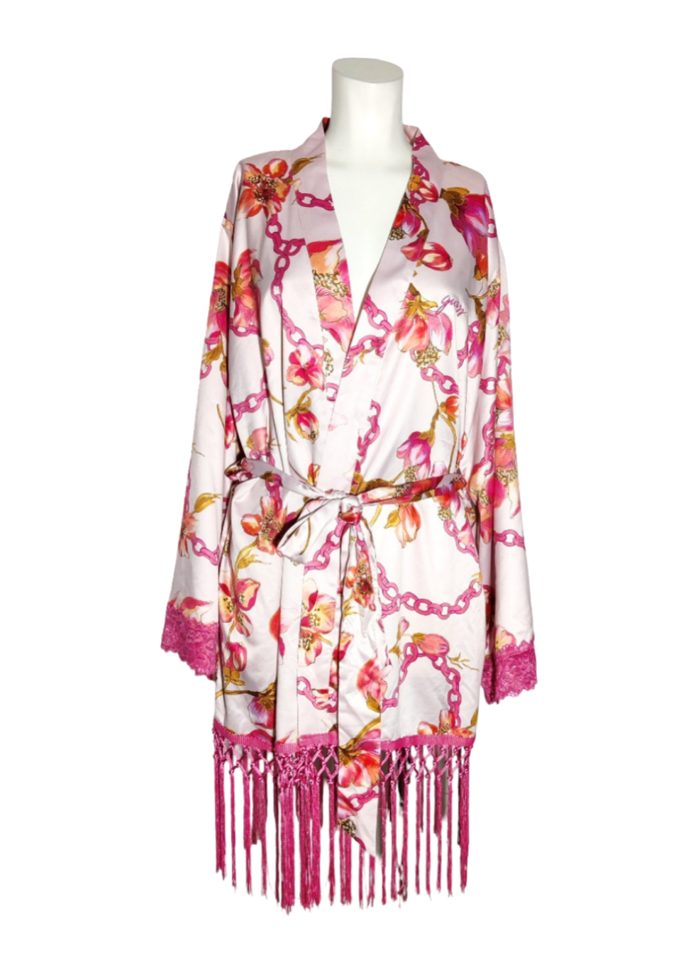 Bata Estampada con Encaje de GUESS – Kimono Versátil Boho Chic