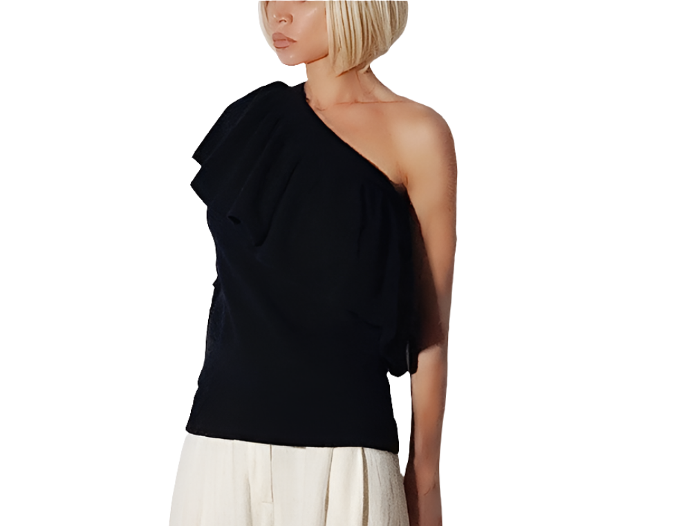 Rosse Fischer Jersey Negro Asimétrico