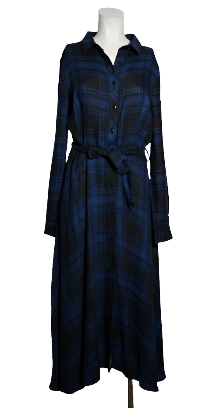 Please Vestido Camisero a Cuadros