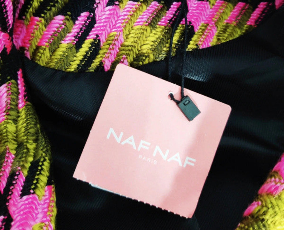 Naf Naf Abrigo de Cuadros