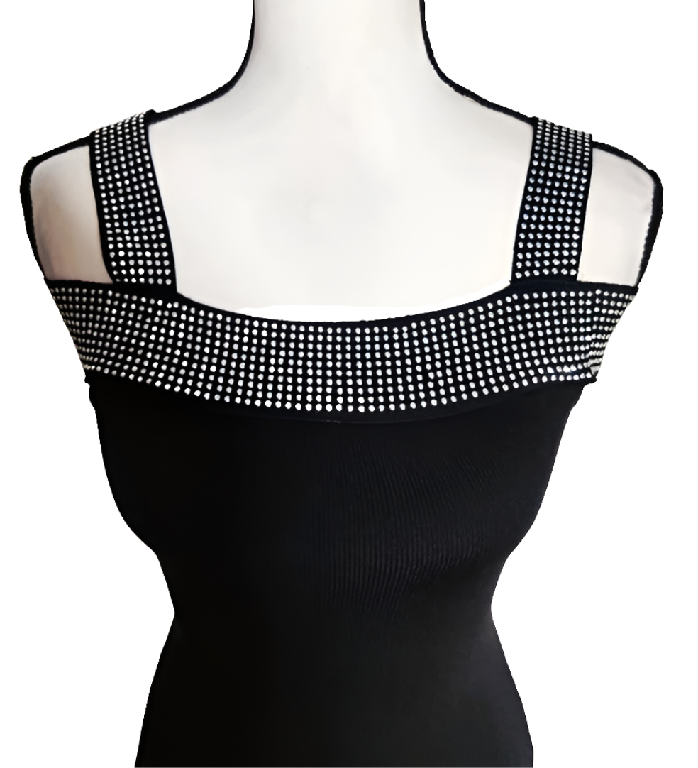 Mexton Vestido Detalles Plateados