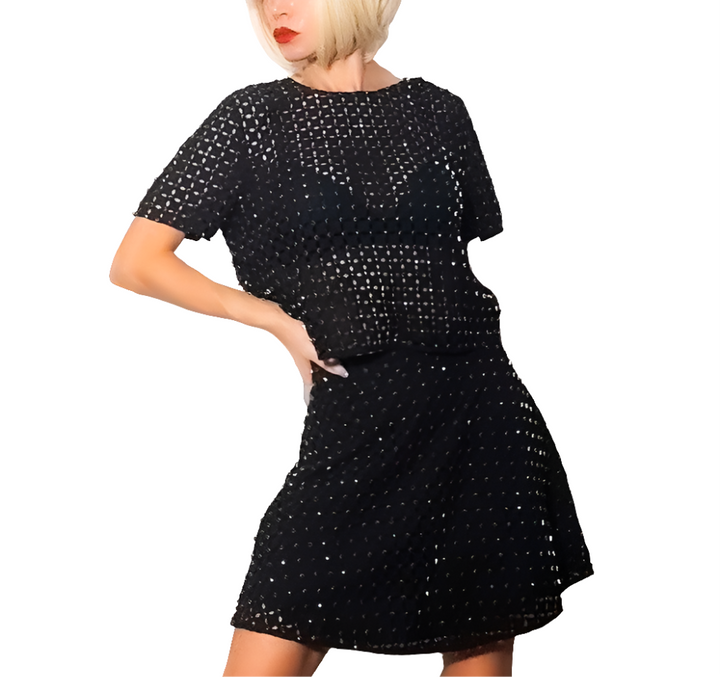 Michael Michael Kors Falda Calada con Pedrerías