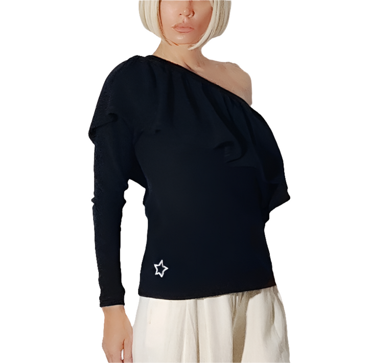 Rosse Fischer Jersey Negro Asimétrico