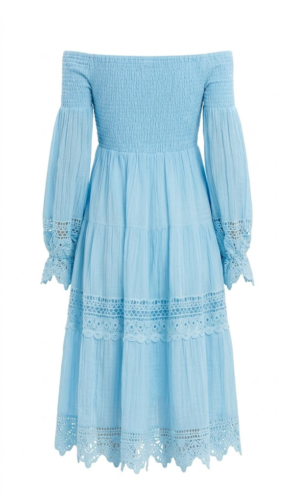 Guess Vestido Amberlee Escote Bardot