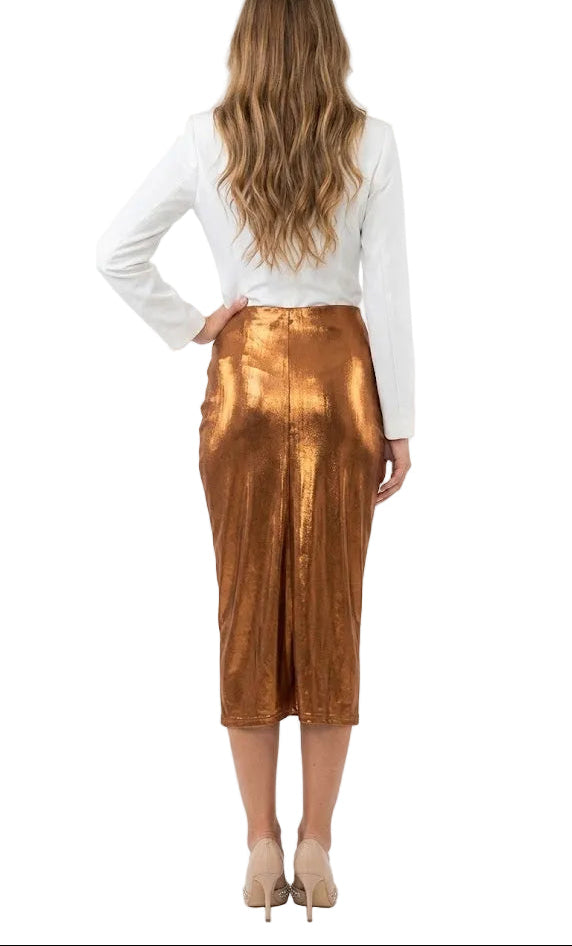 Twin Set Actitud Falda Bronce