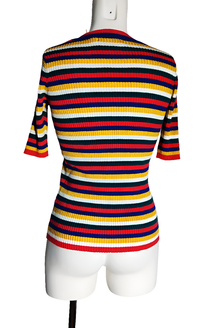 Newlily Paris camiseta de Punto a Rayas Multicolor