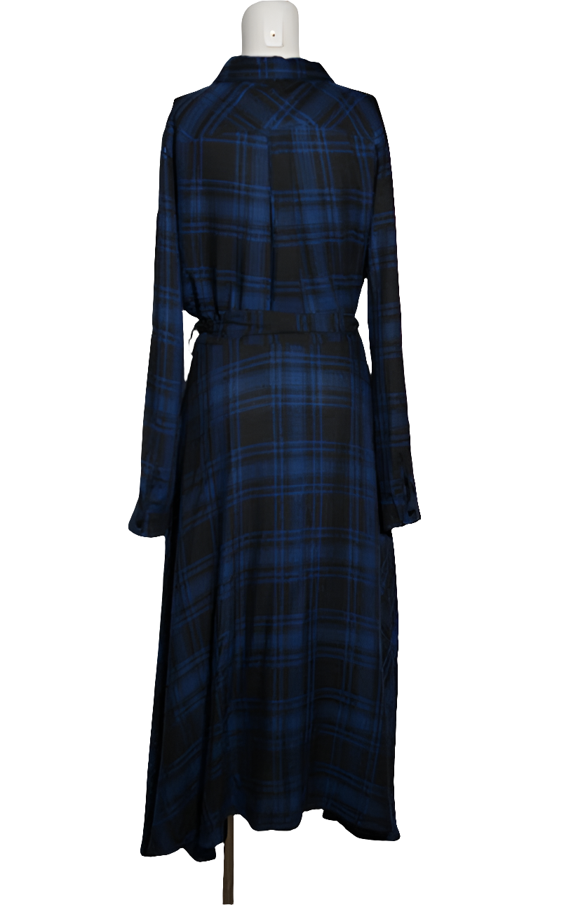 Please Vestido Camisero a Cuadros