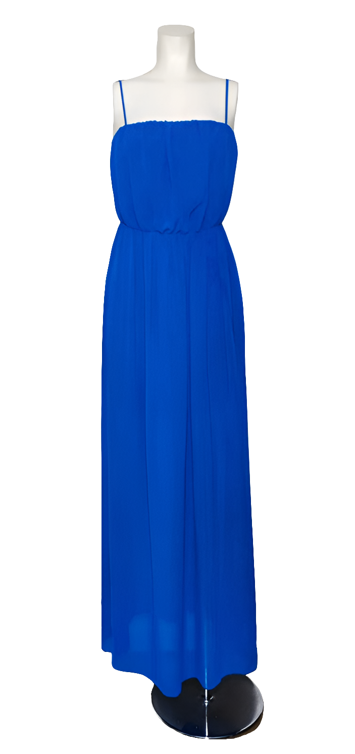 SuitBlanco Vestido Largo Azul