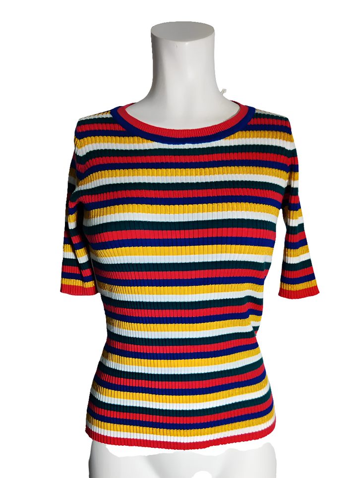 Newlily Paris camiseta de Punto a Rayas Multicolor