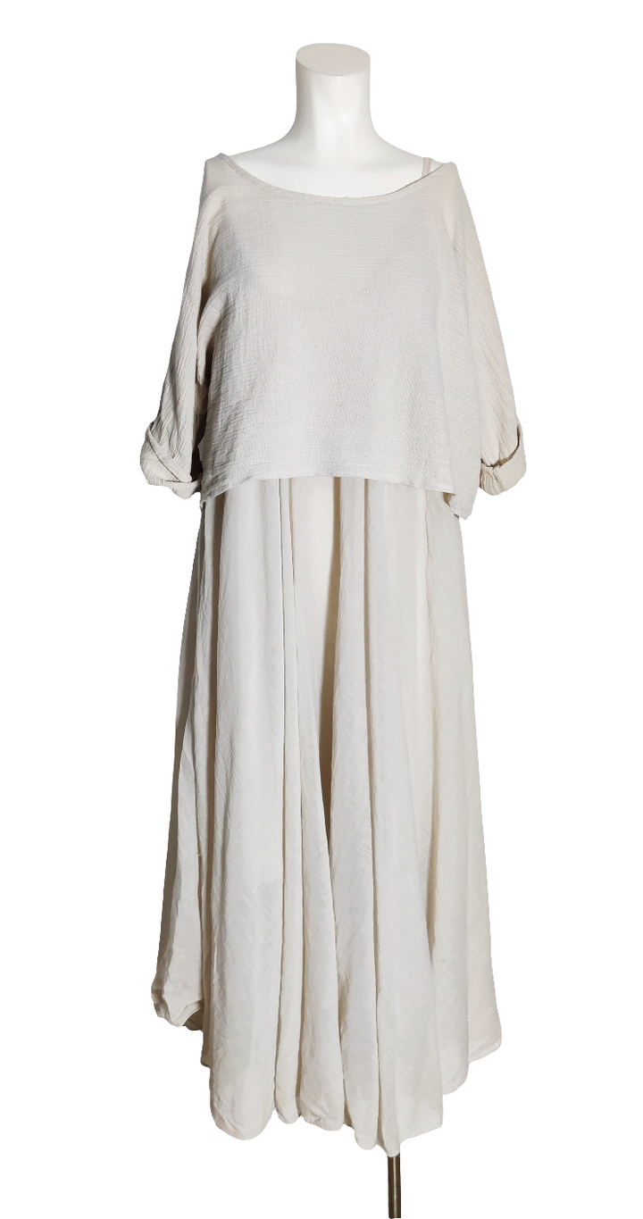 Classic Fashion Vestido Flowy con Top Corto