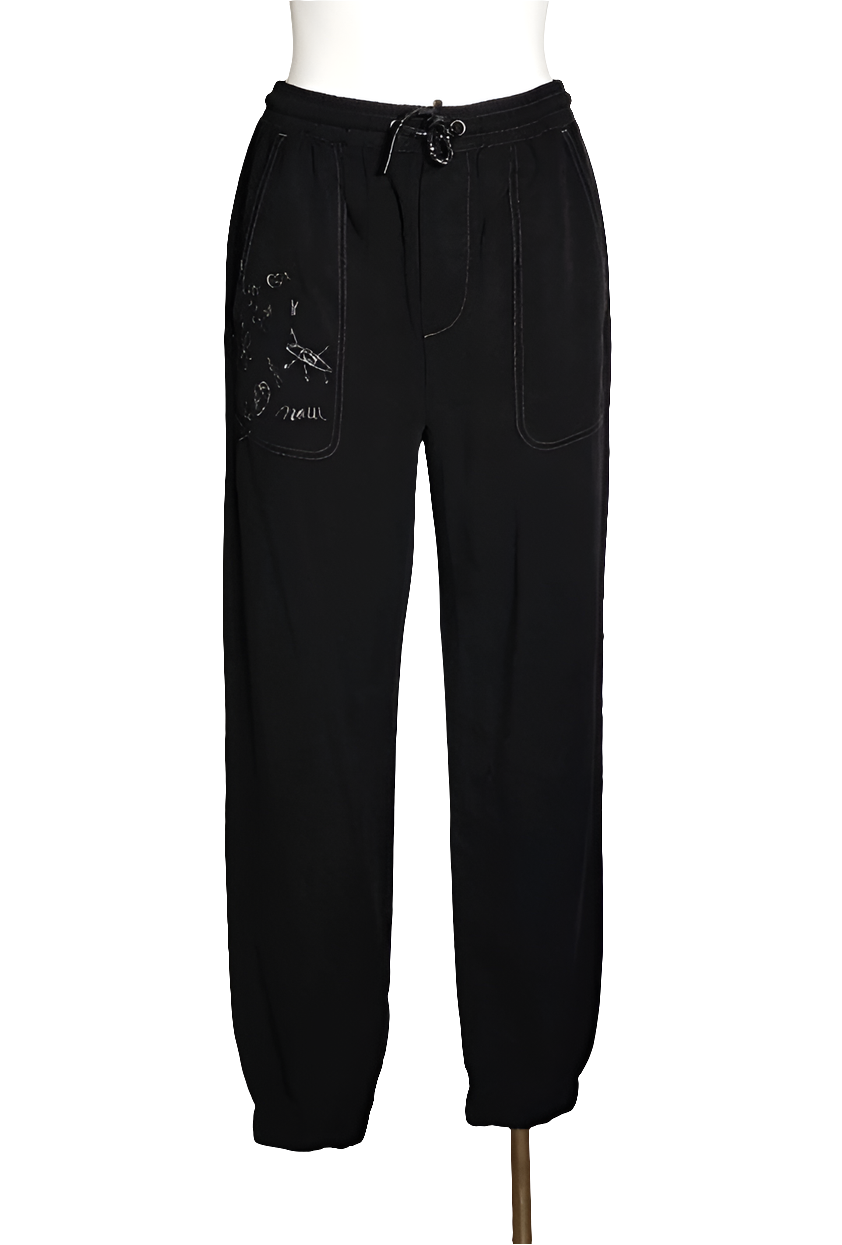 Jogger 100% Lyocell con Detalles Bordados Desigual – Ramigali