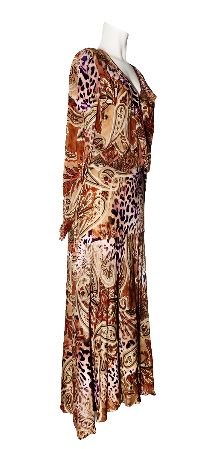 Guess Vestido Largo Animalier