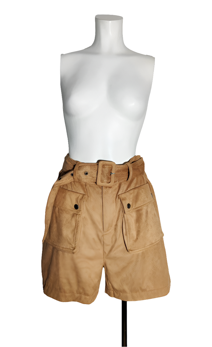 Guess Pantalón Corto en Antelina Beige