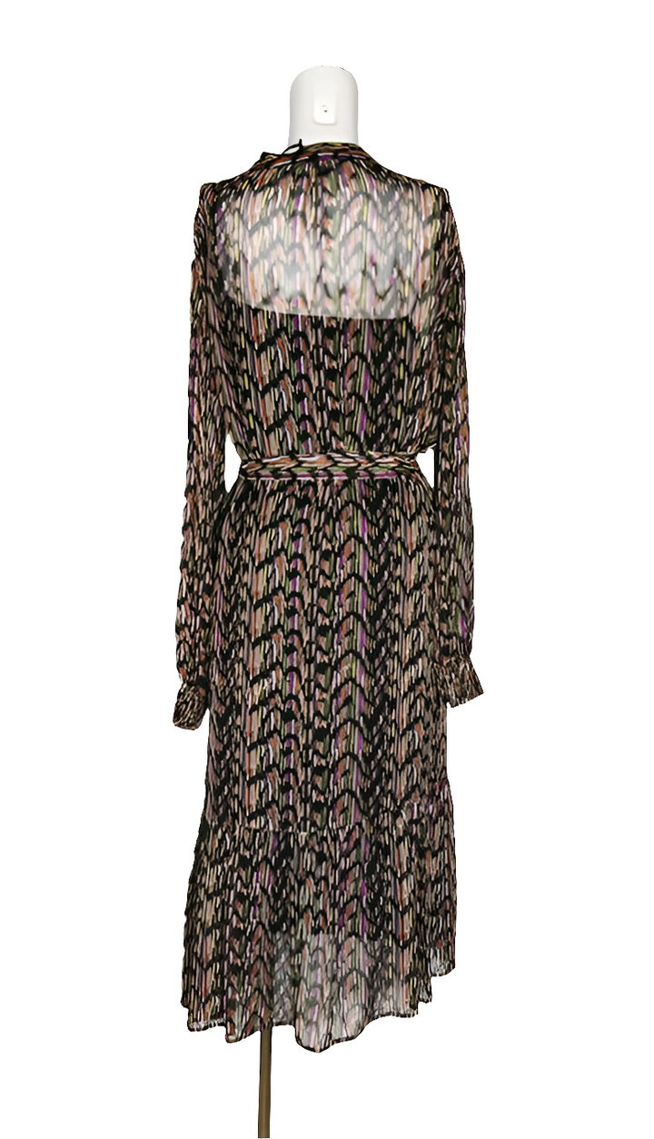 Xandres Vestido Fluido Multicolor