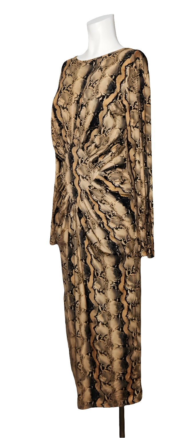 Denny Rose Vestido Python Print
