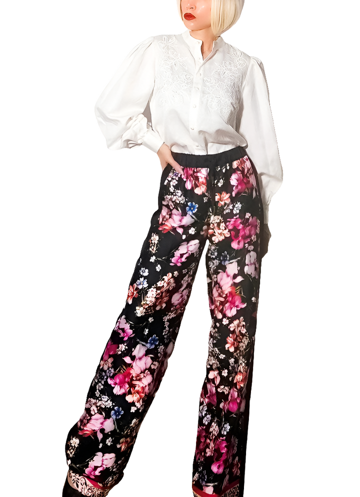 Liu Jo Pantalón Floral Raso