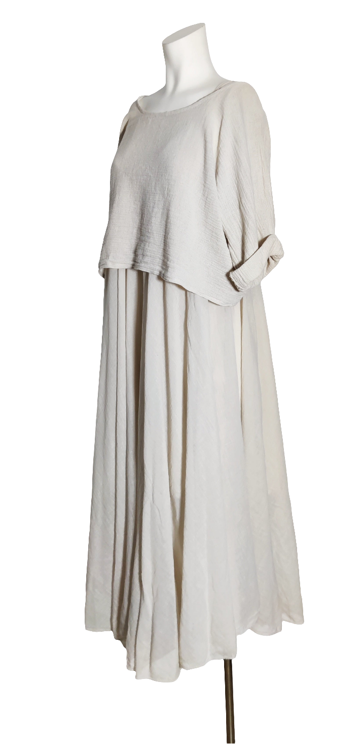 Classic Fashion Vestido Flowy con Top Corto