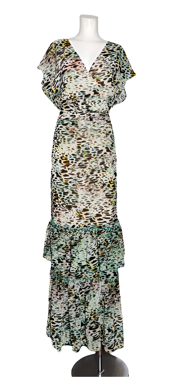 Liu Jo Vestido Largo Animal Print