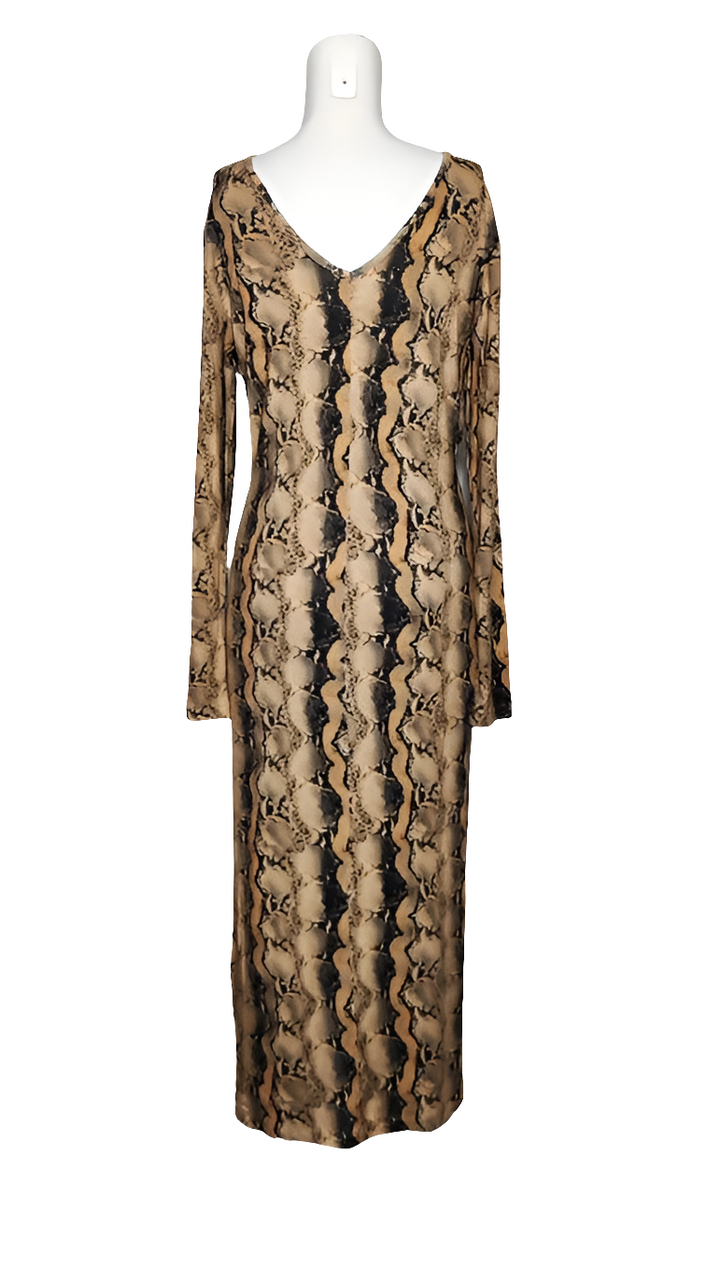 Denny Rose Vestido Python Print