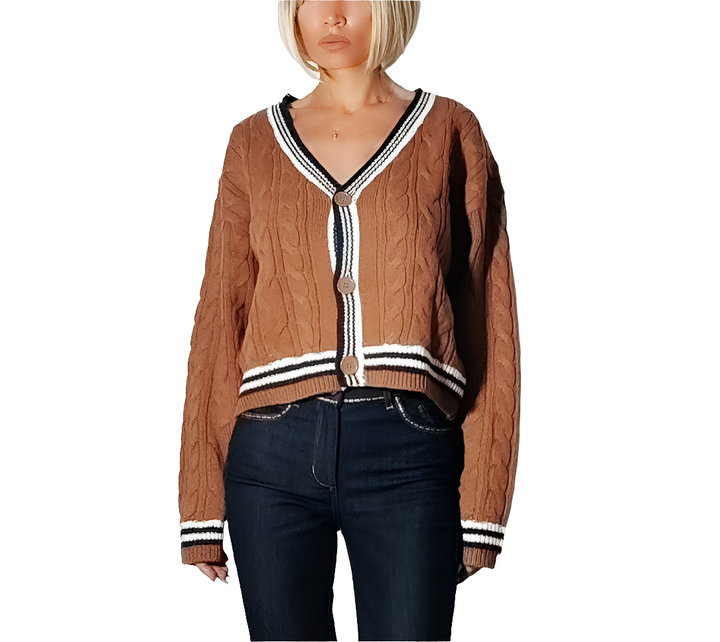 Cardigan Guess Marrón Trenzas
